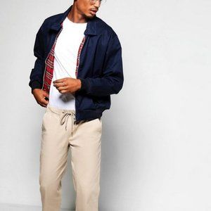 Plaid Lined Navy Jacket